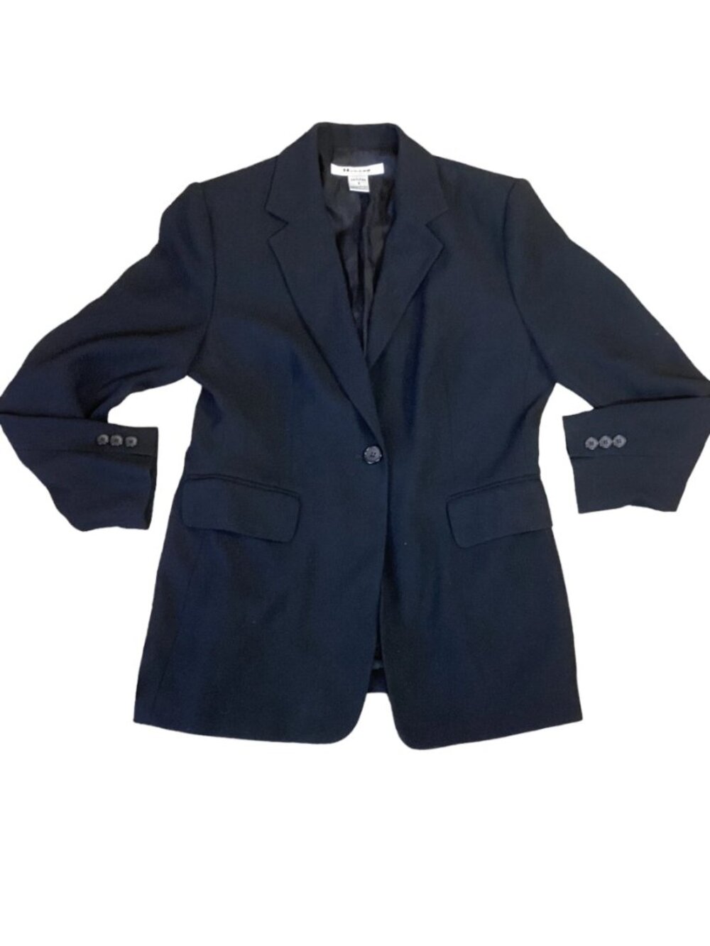 Nygard Collection Black Single Button Blazer Sz 8P #299B - Picture 8 of 11